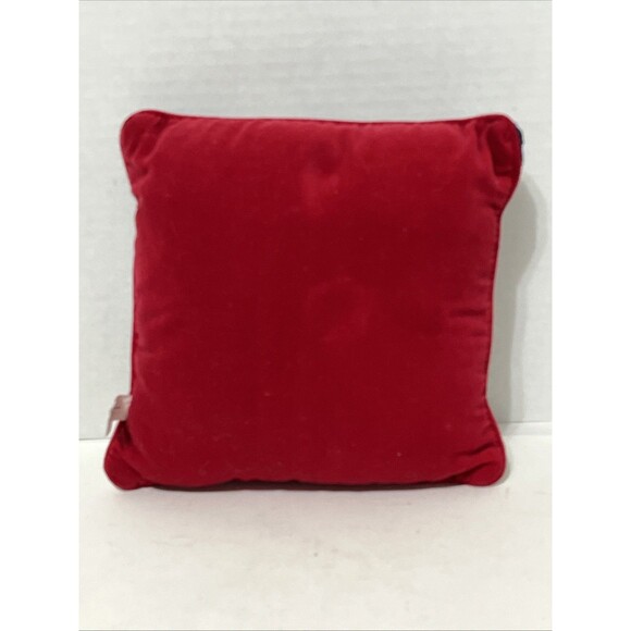 2 Vintage Christmas Throw Pillows Tapestry Needlepoint Teddy Bear And Angel - Picture 6 of 6